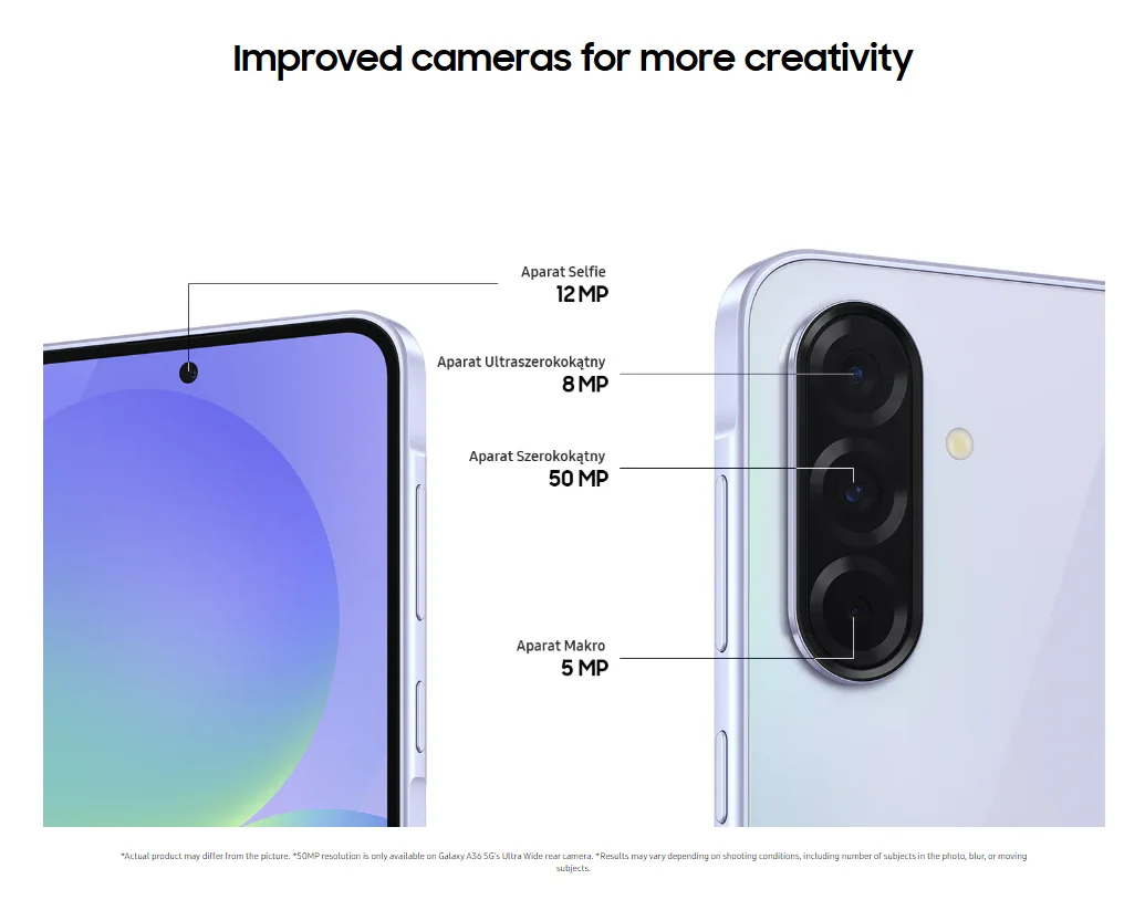 هاتف Samsung Galaxy A36 5G، شاشة ذكاء مذهلة، عمر بطارية طويل 6.7 بوصة، شحن سريع للغاية #5