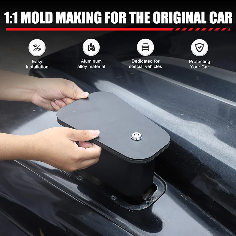 Aluminum Alloy Bonnet Vent Storage Box For Land Rover Defender L316 2004-2018 Auto Exterior Modification Accessories