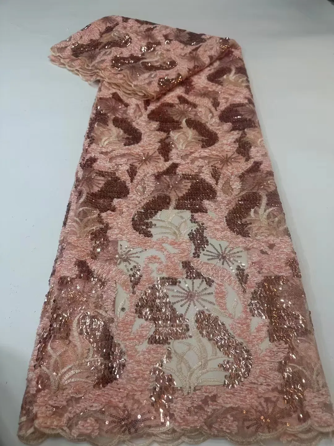 nieuwste kantstof van hoge kwaliteit 2025, Franse Nigeriaanse kantstof, 5 yards, Afrikaans borduurwerk voor trouwjurk