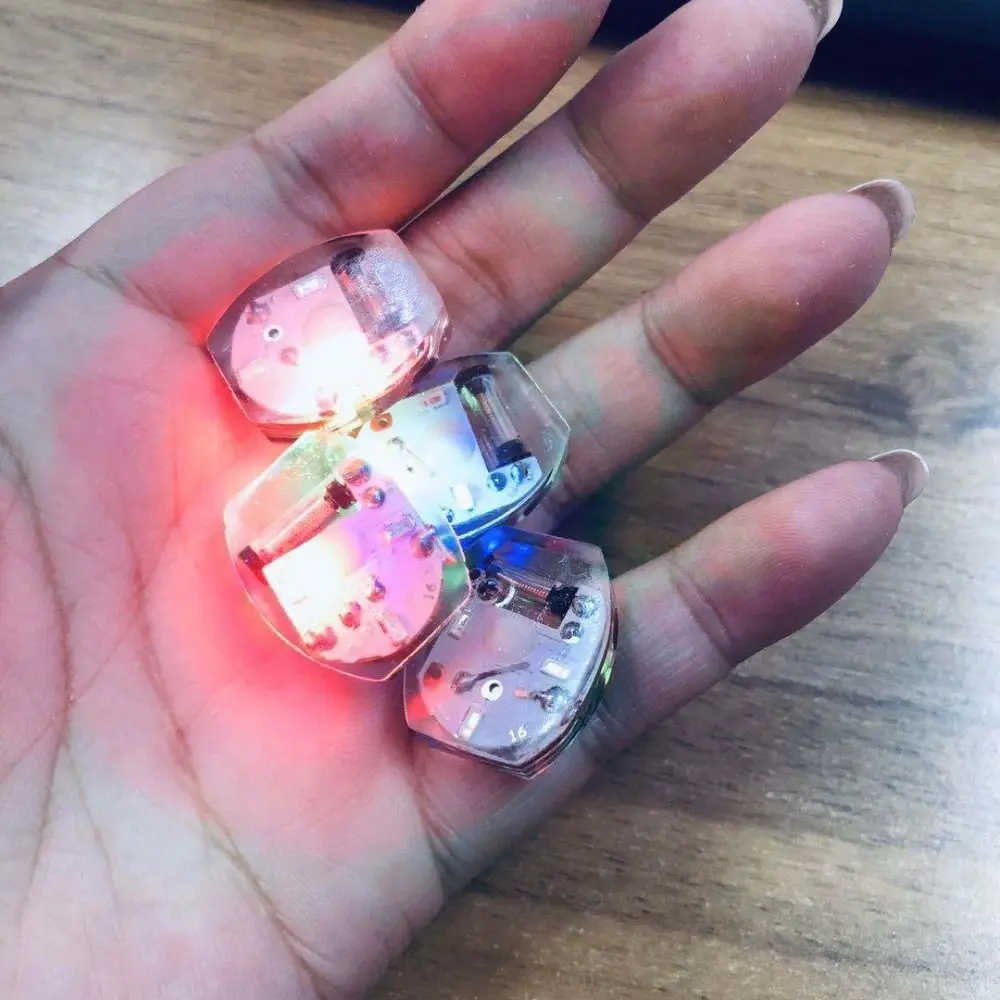 10Pcs Luminous LED Shoe Light Shoe Decoration Glowing Miniature Vibrating Light Plastic Movement Electronics Lamp Kids Gift