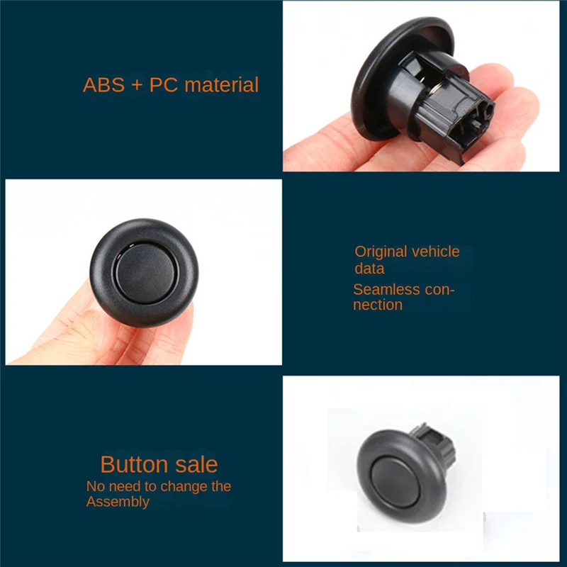 AS96-1 PCS Saklar Pengatur Tombol Sandaran Kepala Jok Mobil Aksesoris Mobil Hitam Untuk Mercedes Benz W205/W253/W213 C200 C260 E300 2015