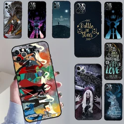 Throne Of Glass Case For iPhone 16 12 11 13 14 15 Pro Max Mini XR X XS MAX 5S Plus Cover