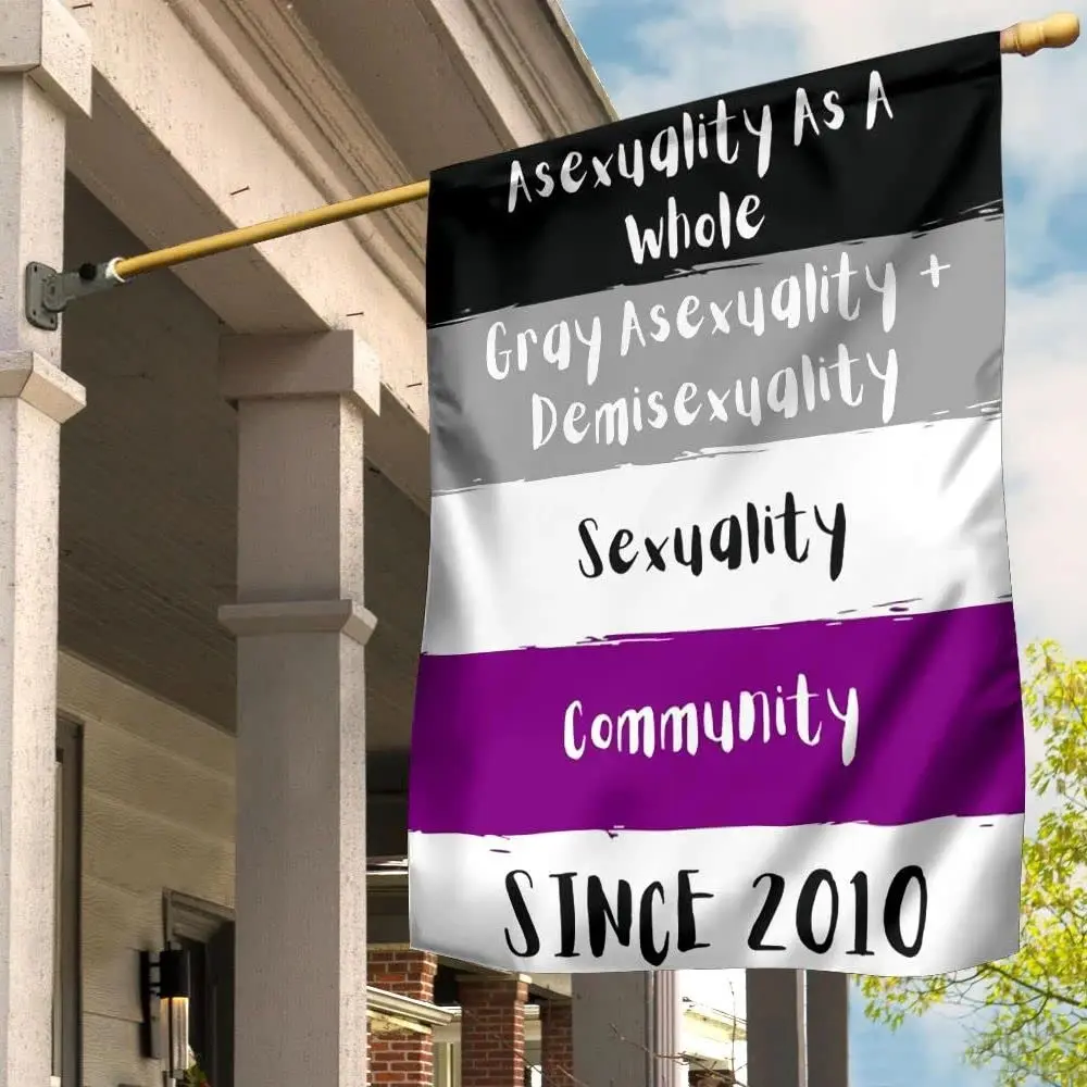 Flagnshow 100% Polyester Pride Asexuality As A Whole Sexuality Community Since 2010 Flag