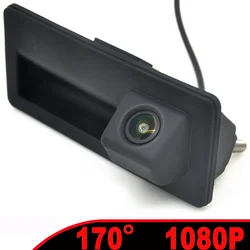 HD1080P AHD Fisheye Vehicle Reverse Backup Trunk Handle Camera For VW Passat B5 CC EOS Golf 4/5Polo Jetta Tiguan Audi A3 A4 A6