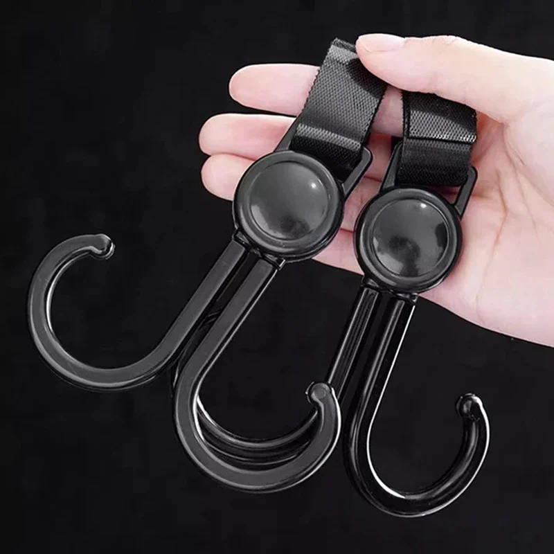 Passeggino multifunzionale Doppi ganci Carrello della spesa Borsa appesa Fibbie appese Gancio per sedile posteriore per auto Accessori universali