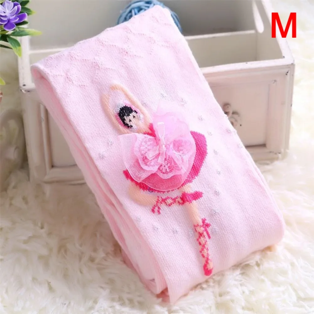 

New Soft Cotton Girls Tights Cute Spring/Autumn Style Knitted Tights Knitted Fabric Kids Pantyhose Baby Girl