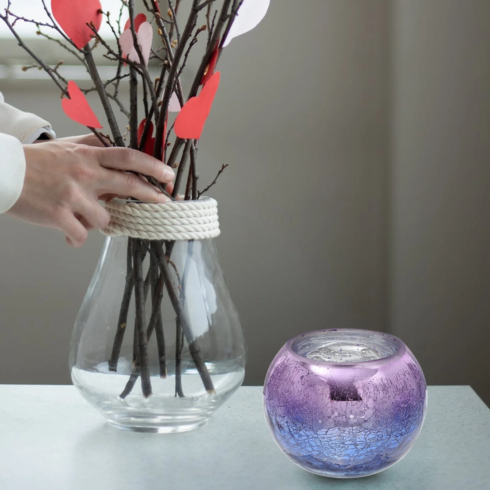 

Candles Holder Candleholder Candlestick Holders Glass Vintage Stand Table Centrepiece Candlesticks