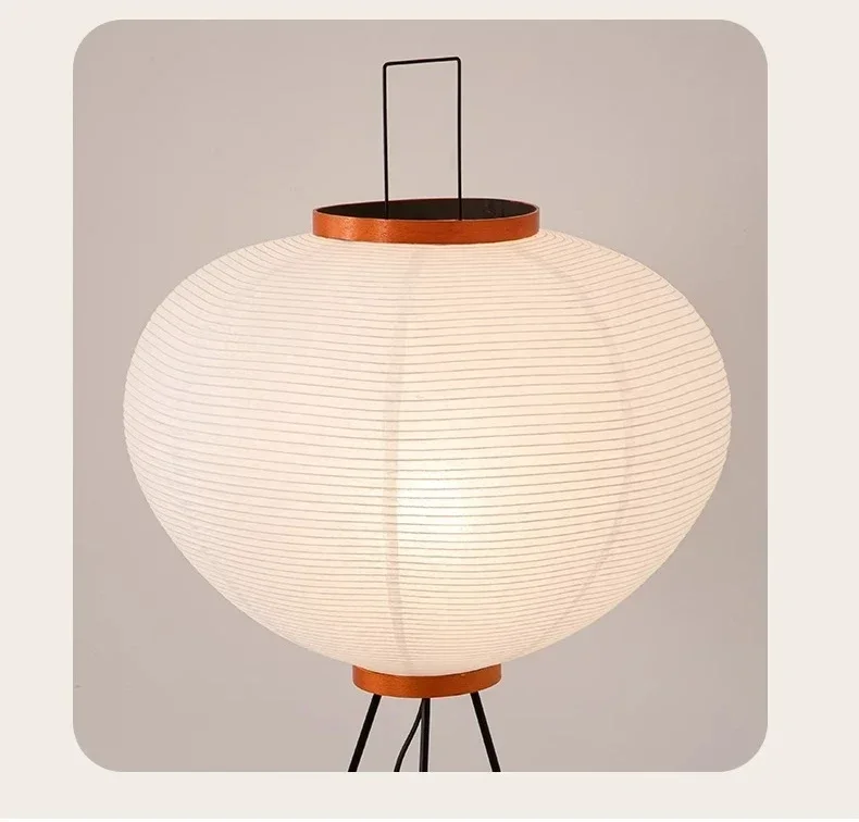 Japanese Retro Minimalist LED Floor Lamp Nordic Creative Lantern Living Room Bedroom Homestay Bedside Home Decoration Floor Lamp