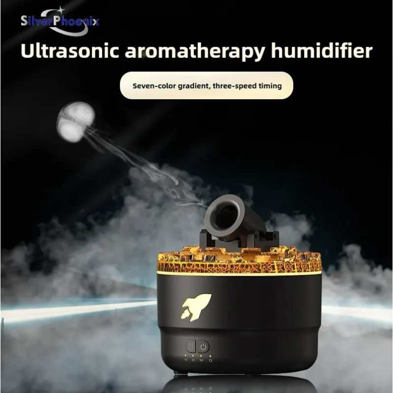 

Volcanic flames Aromatherapy Diffuser Jellyfish Spray Air Humidifier 7 Colour Gradient Night Light Ultrasound Essential Oil