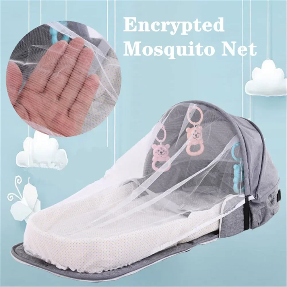 0-12 Months Mosquito Net Portable Cribs Travel Baby Bed For Newborn Children Baby Nest Beds Sleeping Babybed Nest Crib