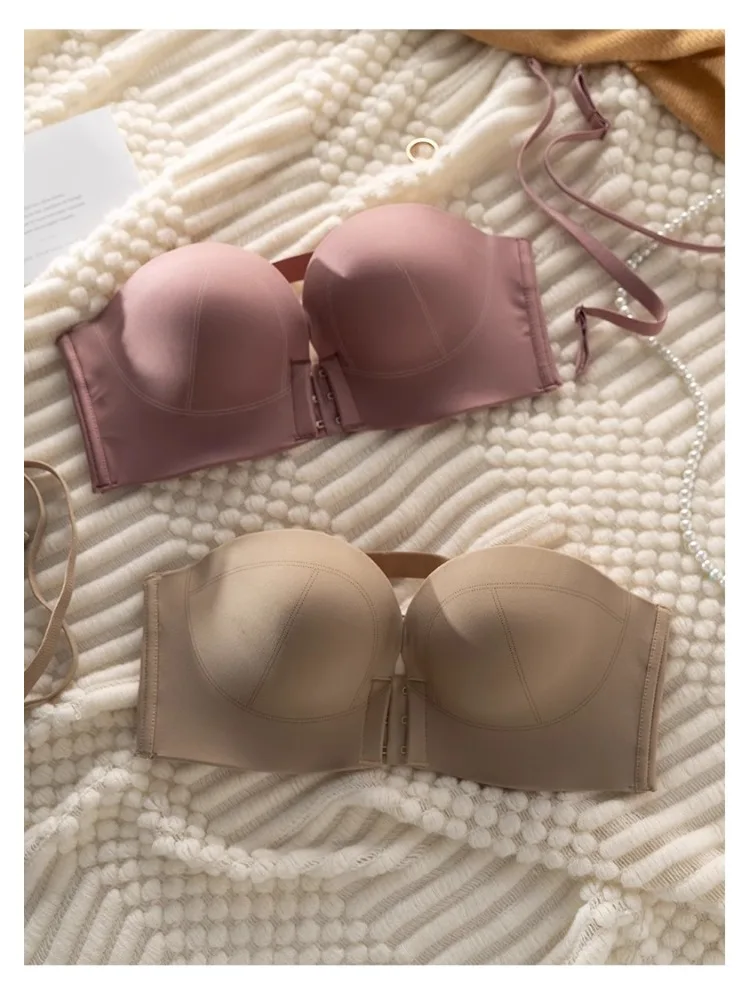 حمالة صدر MOYISU مطرزة عرقية - ملابس داخلية كريمية عصرية للإطار الصغير، حمالة صدر أنيقة كلاسيكية مع بطانة قطنية قابلة للتنفس مثيرة #2