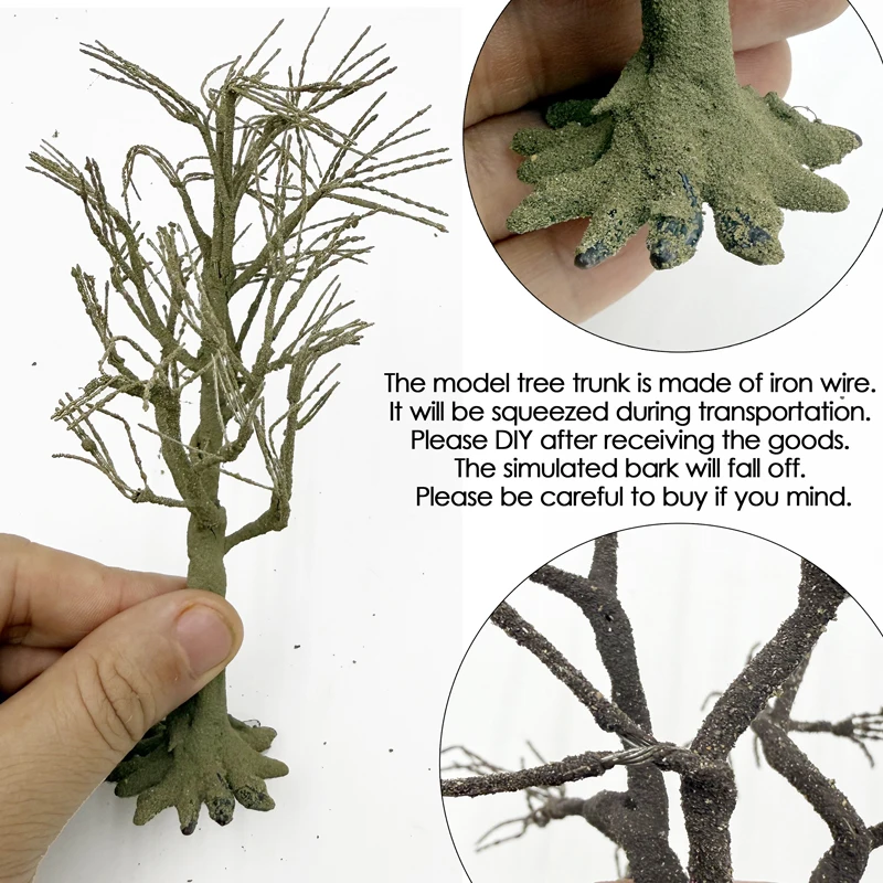 10/15 センチメートルシミュレーション木の幹モデル手作り木製材料ワイヤー幹 N/Ho スケール鉄道鉄道レイアウト