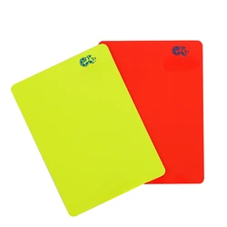 PVC football referee warning red and yellow card football match training referee tool football sports accessory 8x11cm