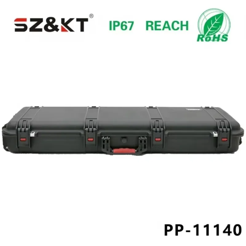 High quality and low price equipment protection storage tool long case IP67 waterproof IK10 shockproof, with custom pre-cut foam