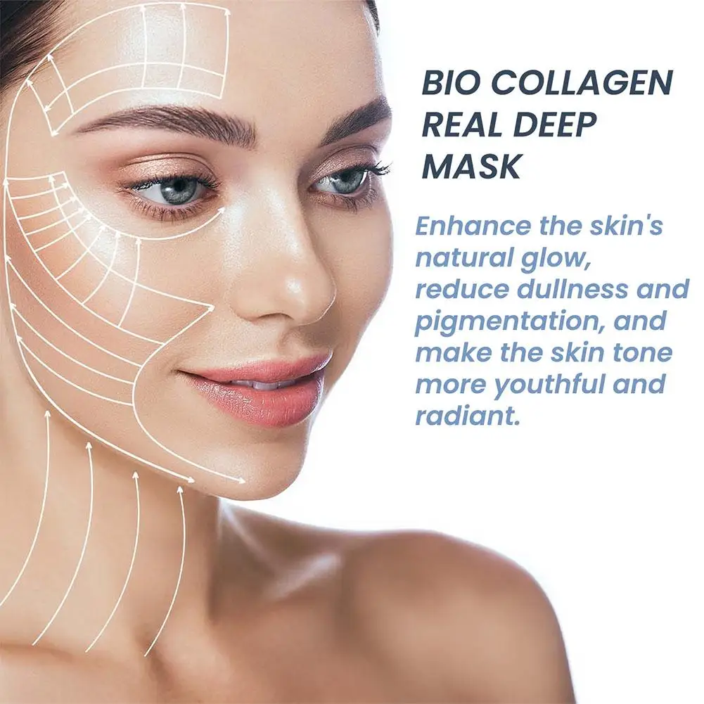 1/5/10pcs Bio Collagen Real Deep Mask Deep Hydrating Moisturizing Rejuvenation Brighten Skin Care Korean Cosmetics