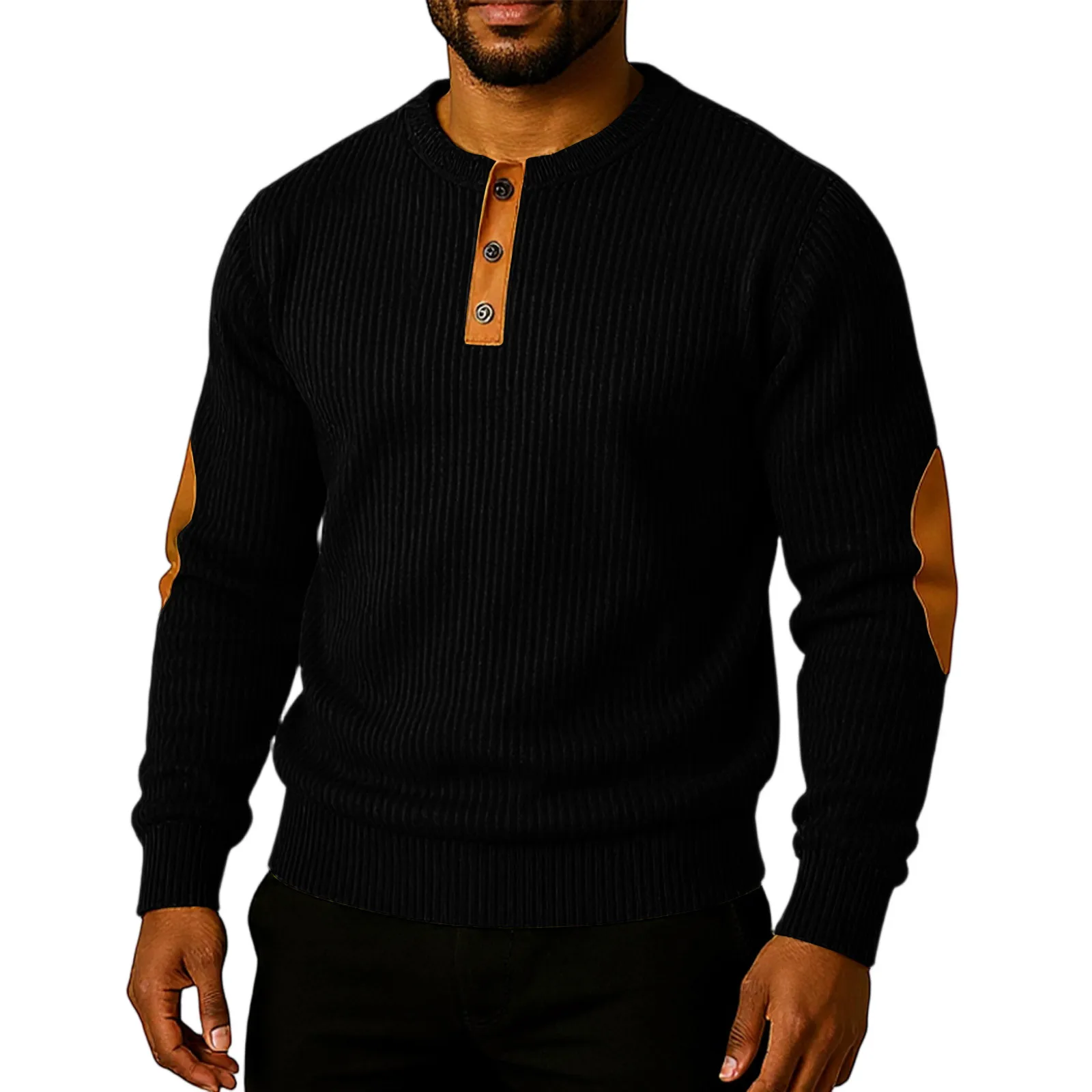 Spring Autumn Fashion High Neck Half Zipper Long Sleeve Contrast Color Sweatshirts Men'S Clothing Casual All-Match American Tops