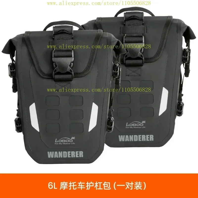 Motorcycle Airtight Bar Bag Waterproof Reflective Anti-drop Modified Accessories Motorcycle Travel Equipment Riding Bag