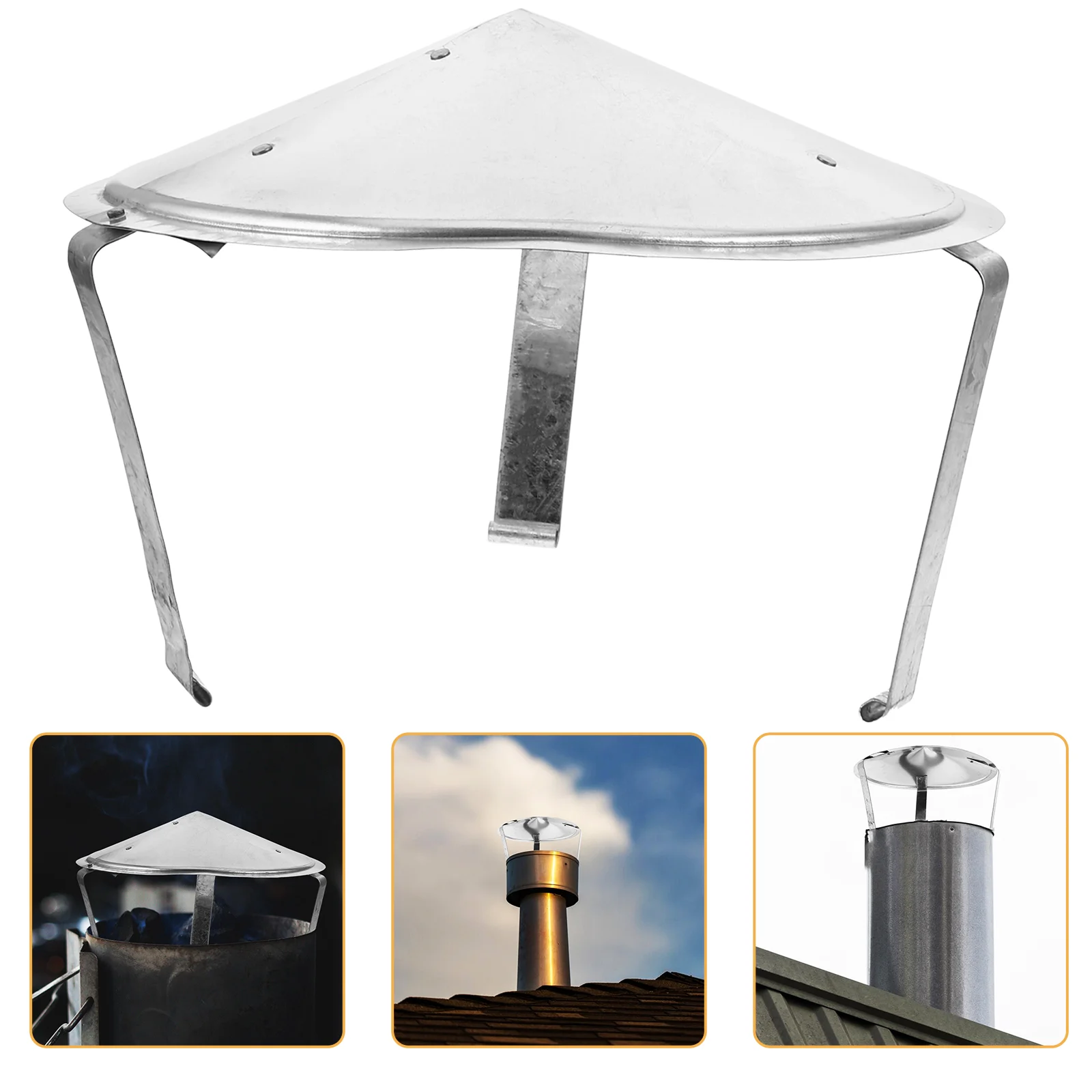 Chimney Cap Cover Vent Caps Roof Rainproof Protector Ventilation Ducting Accessory Accessories Smokestack