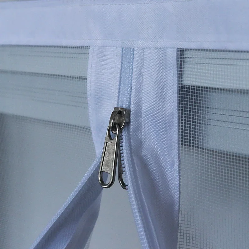 DTGJ Mosquitera para insectos, malla para ventana con cremallera, pantalla  puerta blanca  tamaño personalizado, tul Invisib