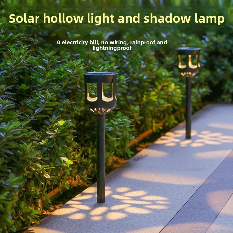 Солнечные светильники для декора сада: уличный водонепроницаемый пейзажный светильник, теневой светильник для газона с наземной вставкой