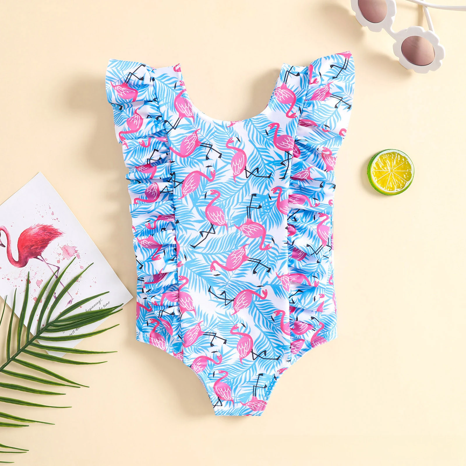 Summer Girls Swimsuit One Piece Bathing Suit Baby Swimwear Kids Girl Bikini Cartoon Sets Children's Swimming Clothes Beachwear