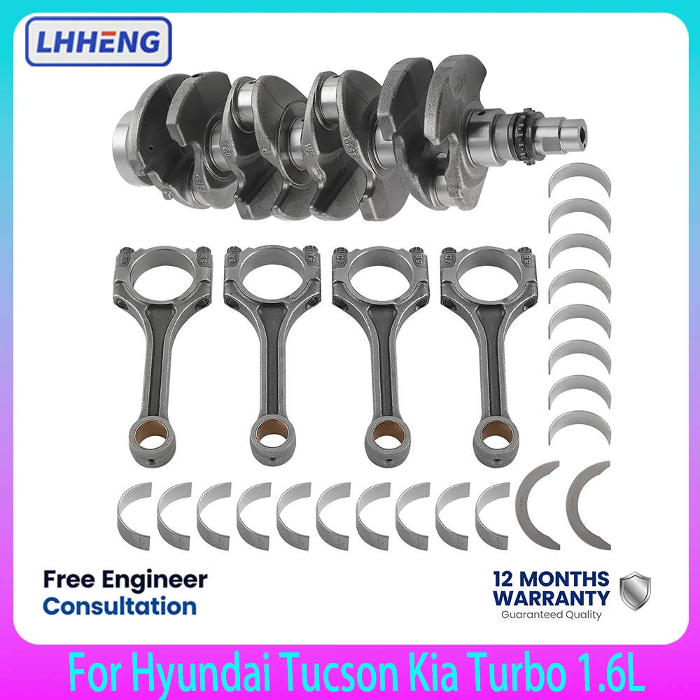 G4FJ Crankshaft Connecting Rod & Bearing Set For Hyundai Tucson Kia Sportage 1.6L Turbo GDI G4FJ  2016–2021