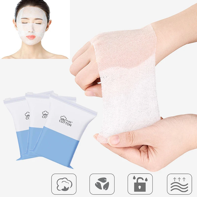 Disposable Stretchable Cleansing Makeup Cotton Wipes Thin Makeup Remover Pads Ultra Thin Facial Cleansing Paper Make Up Tools