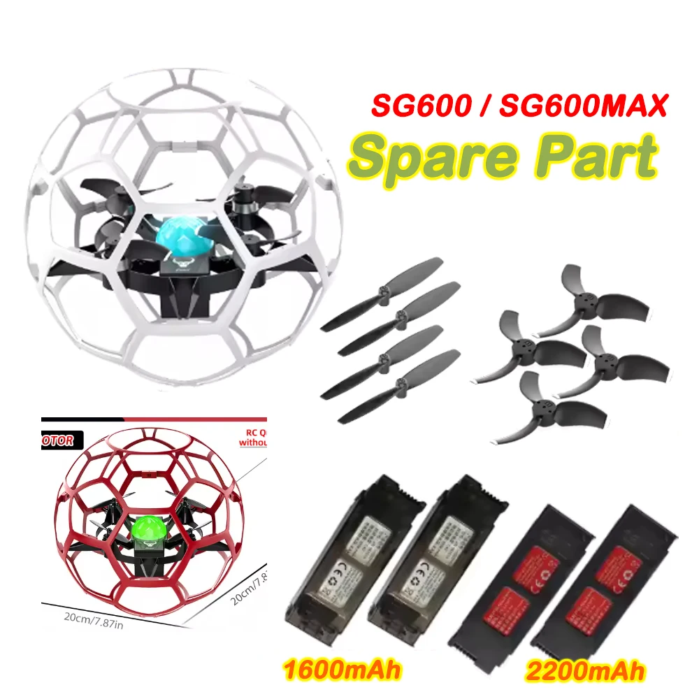 Repuesto Original para Dron Quadcopter SG600 PRO / SG600 MAX, Batería de 1600 mAh / 2200 mAh / Hélice, Accesorio de Repuesto