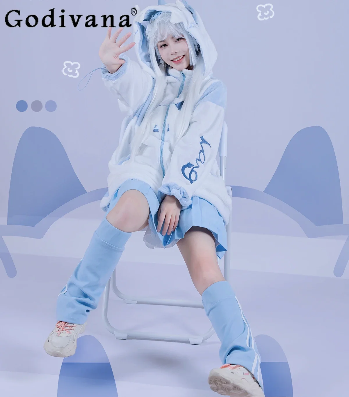 

Original Design Subculture 2D Japanese Loose Kawaii Y2k Student Hooded Hoodies Cardigan Jacket Girl Sweet Cute Pleated Skirts