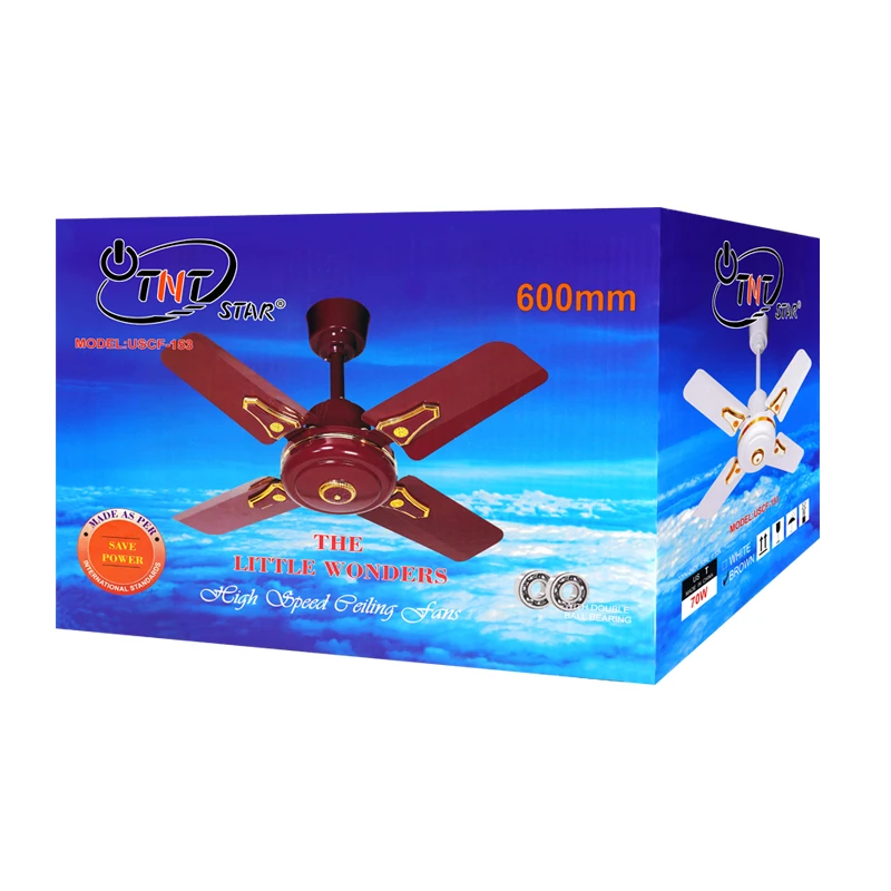 Mesin penggulung kipas langit-langit putih 24 inci kipas langit-langit pantat besar kipas langit-langit berkualitas tinggi kipas gantung kipas angin listrik