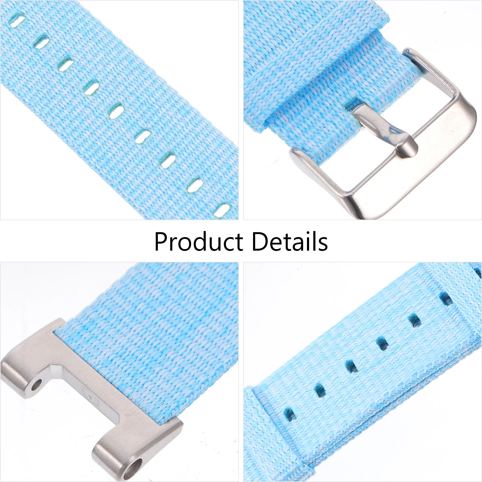 

Nylon Canvas Woven Watchband Compatible with T- A1918 Comfortable Adjustable Durable Smart Watch Strap Replacement Wristband