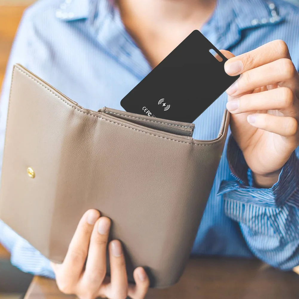 

Кошелек с защитой от потери карты GPS-отслеживание отслеживание местоположения Смарт-тег Беспроводная зарядка Поиск карт для легкого отслеживания кошелька