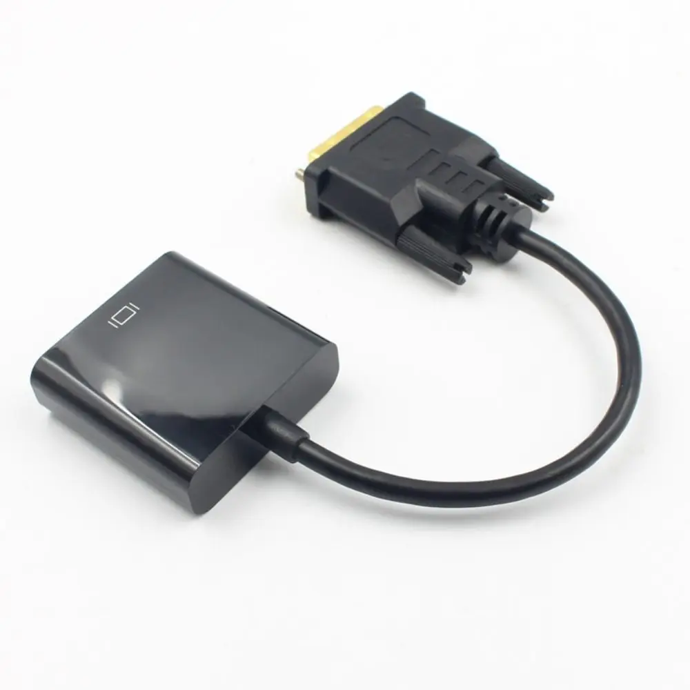 DVI To VGA DVI-D DVI To VGA Adapter DVI Input 24+1 DVI DVI-D DVI To VGA Converter High Speed VGA Output DVI To VGA Converter