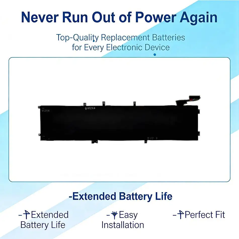

Laptop Battery Fast Charging 4GVGH 6 Cells For Dell Xps 15 9550 9560 Precision 5510 5520 1P6KD 01P6KD T453X 451-Bbux