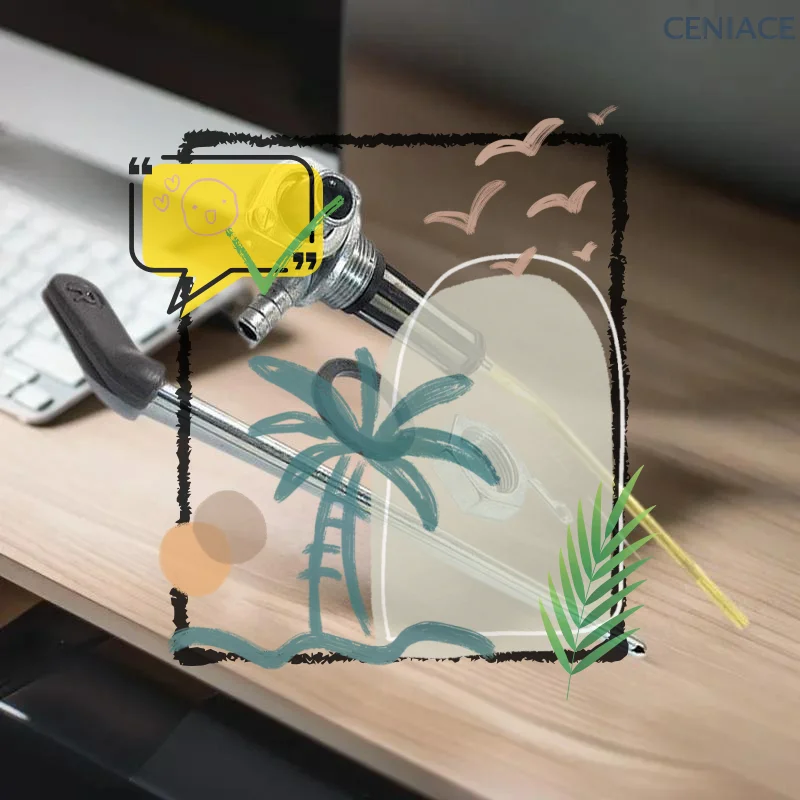 Set of DIY Motorcycle Fuel Valve Accessory Fits VESPA PX 125 150 200 77-83, Petcock Shut Off Switch