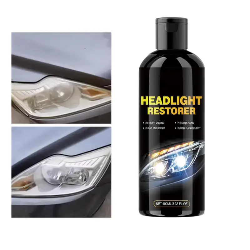 Car Headlight Cleaner Headlight Restoration Polish Cleaner Efficient Car Restore And Protect Headlight Restoration For Lenses