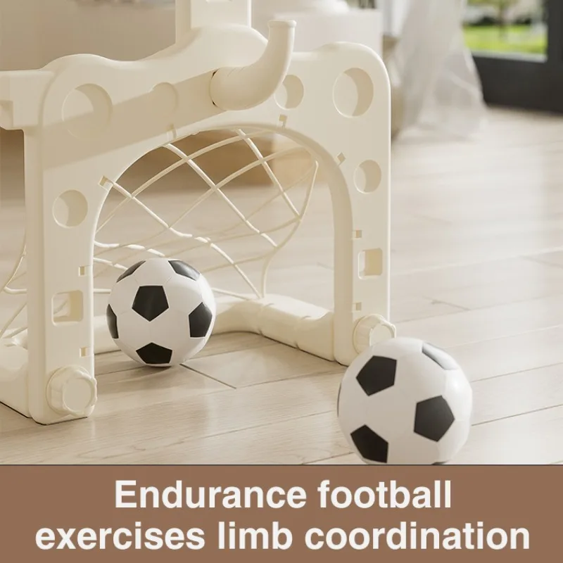 

Custom Children Indoor Safe Toddler Toys Equipment 4 in 1 Playground Kids Slides Baby Home Toys Plastic Swing Set with Slide