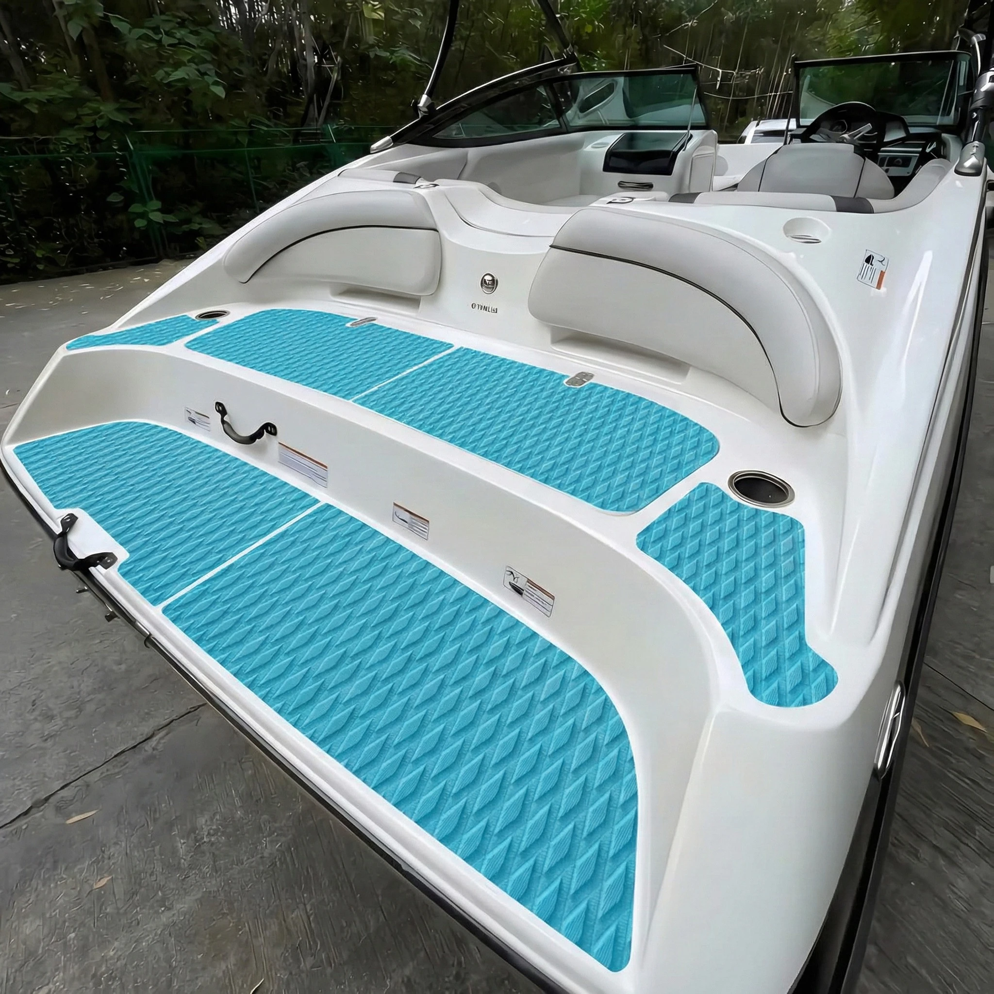 KXKZREN Faux Teak Boat Deck Sheet EVA Foam Flooring Pad Accessories Marine Motorcycle Surfing Traction Grip Surfboard Kayak