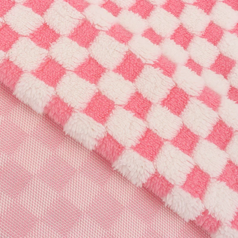 160x50cm Polyester Plaid Jacquard Plush Fabric For Women\'s Home Clothing, Blankets, Pillows,Handmade DIY Bedding Fabric TJ21158