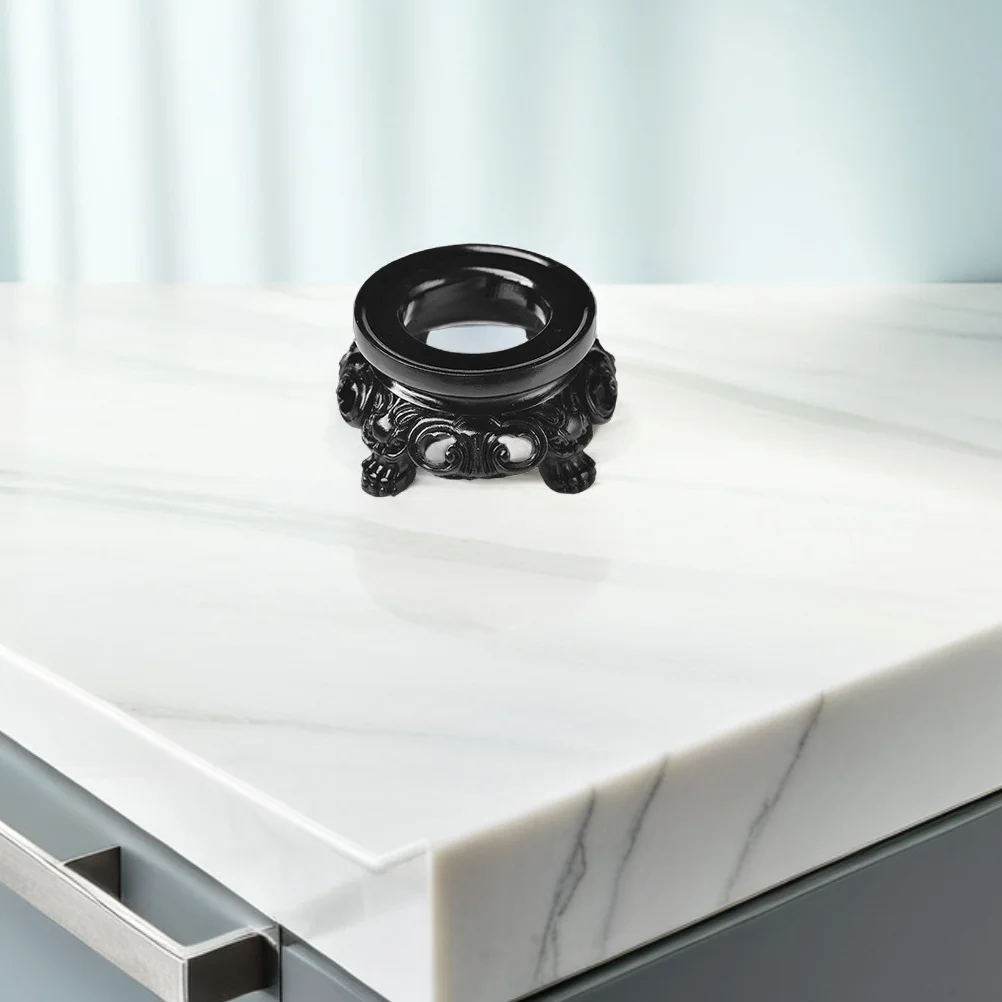 

3pcs Crystal Ball Display Base: Vintage Resin Sphere Stand For Decorative Eggs Globes Crystals Home Office Wedding Party