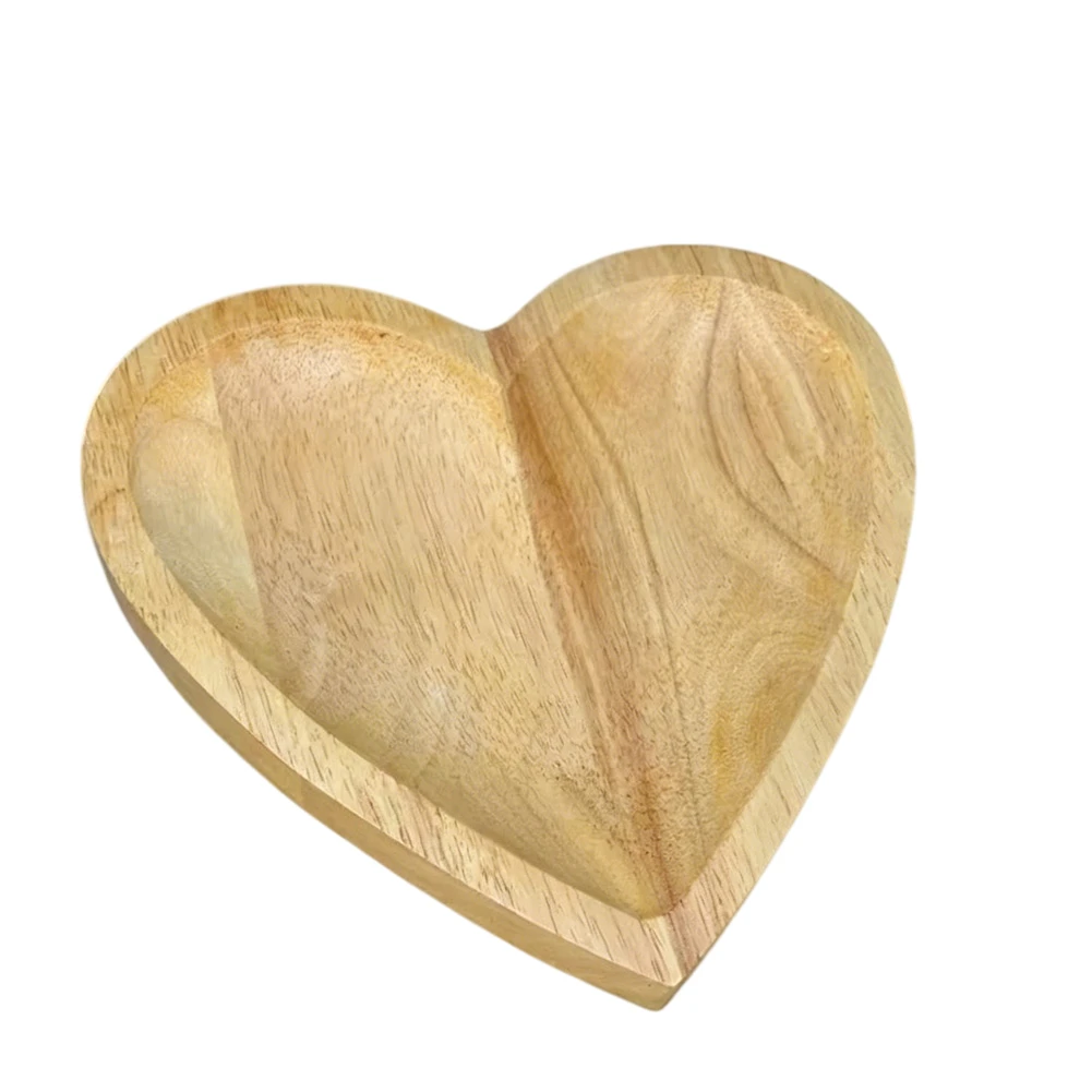 25*25*5cm Heart Prayer Bowl Christian Heart Shaped Wooden Dough Bowl Handcrafted Prayer Request Bowl  For Women, Mom Baptism
