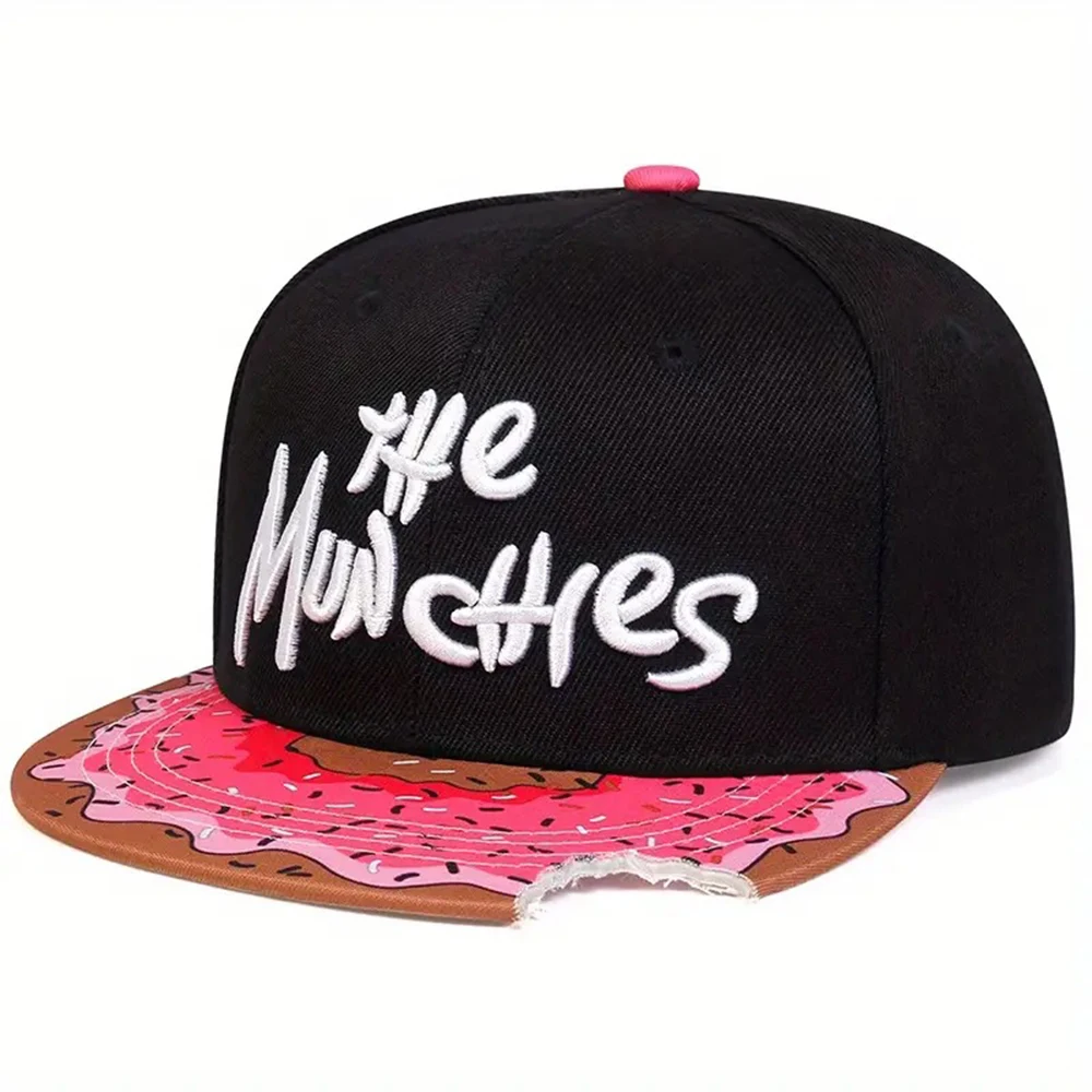 

MUNCHIES Watermelon Donut Printed Hats Embroidered Baseball Caps Men's And Women's Outdoor Sports Visor Hat