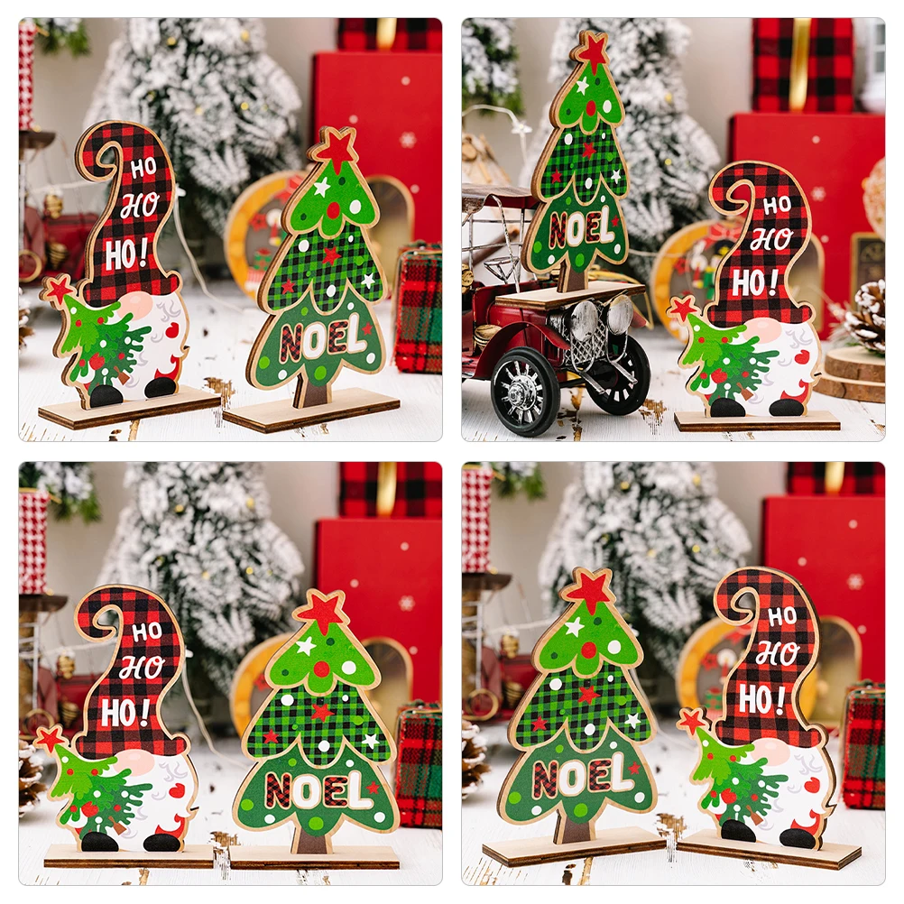 

Wooden Gnome Ornament Festival Decor Adornment Holiday Table Craft Hanging Ornaments Decors Festive Decorations for Home