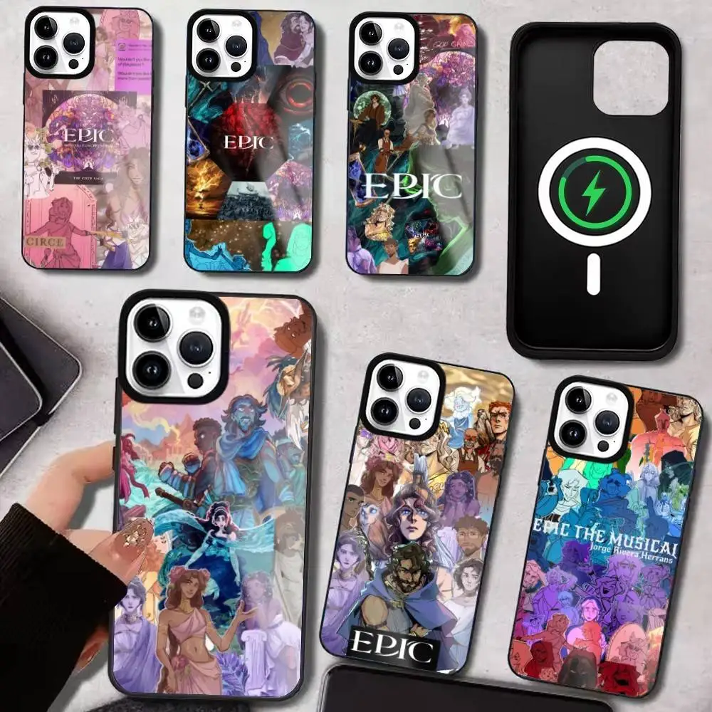 E-Epic The Musical Music Phone Case para iPhone17,16,15,14,13,12,11 Plus,Pro Max para carregamento sem fio Magsafe