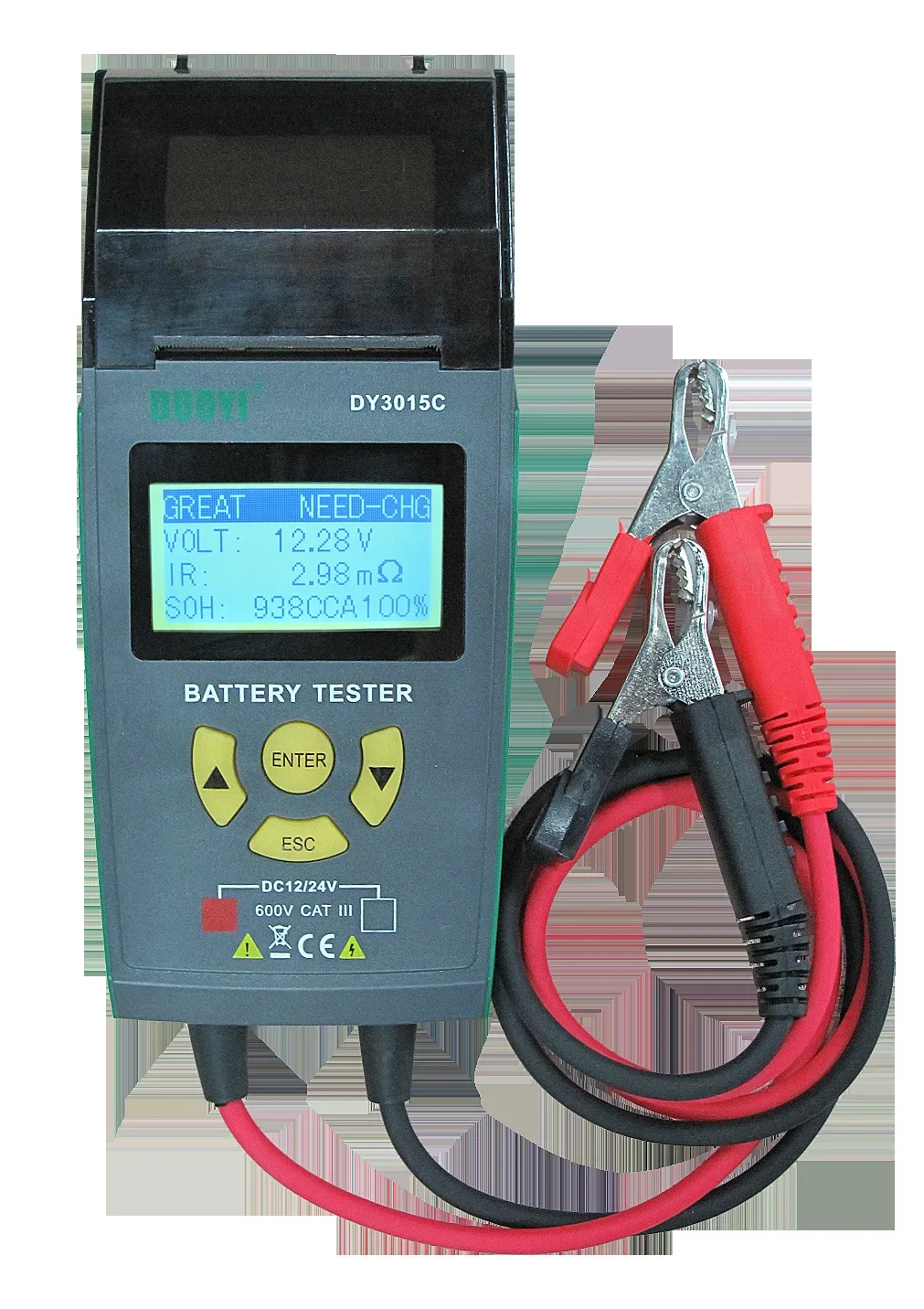 DUOYI DY3015C Automotive Battery Tester Battery Capacity Life Internal Resistance Start Charging 24V Tester image 2