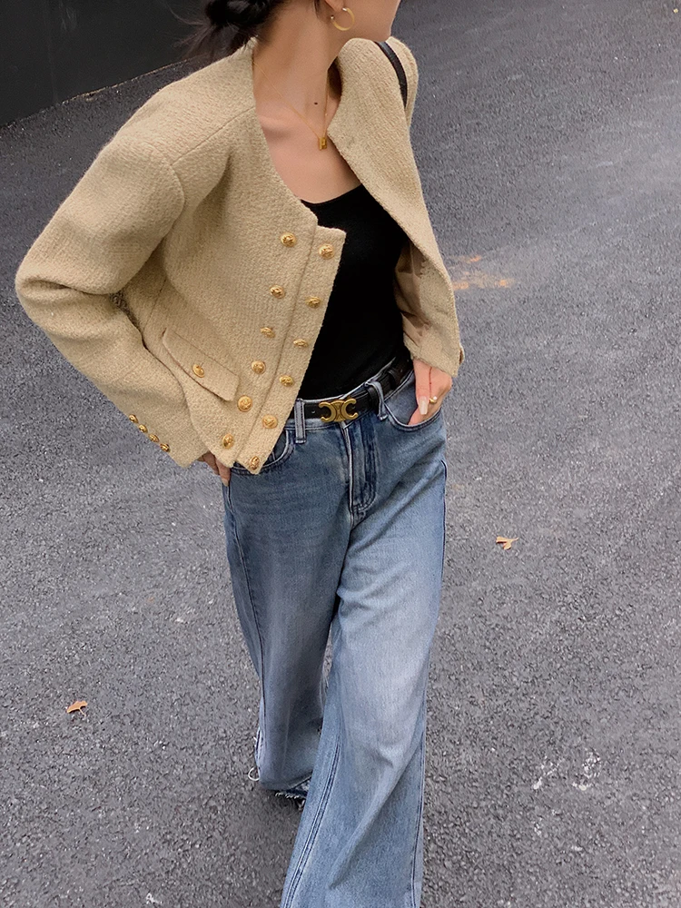 

i Color ort Верхняя одежда Женский модный дизайн Весна Осень Зима Дизайн Sense Элегантный женский топ на пуговицах Long Sve