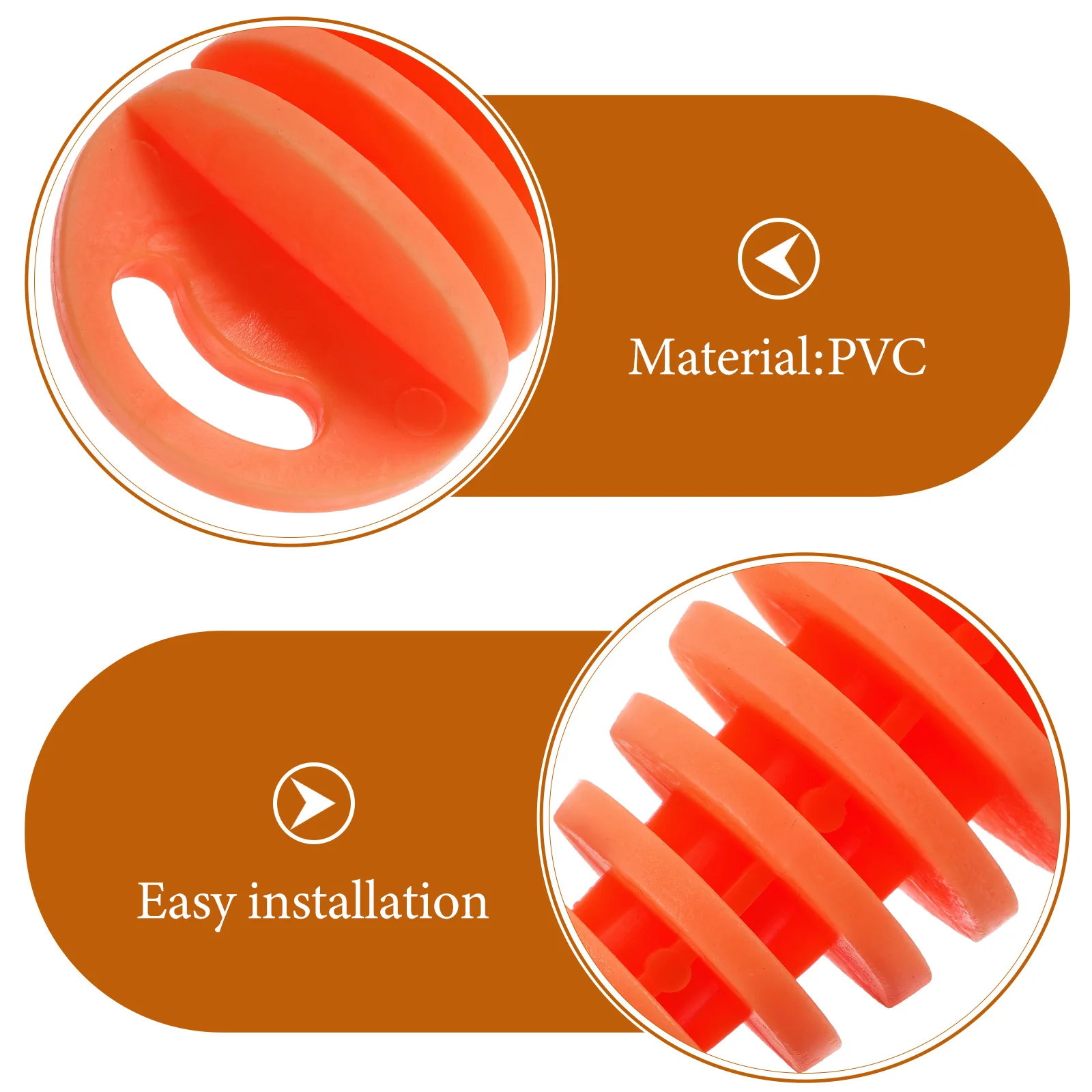 

Exhaust Waterproof Plug PVC Orange Color Easy Installation Suitable Off Road Motorcycles Durable Material Protect Internal Parts