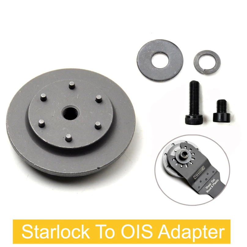 Adaptador de conector de máquinas para cuchillas de vástago Universal OIS, cambio Starlock a cuchillas normales, adaptador de hoja de sierra