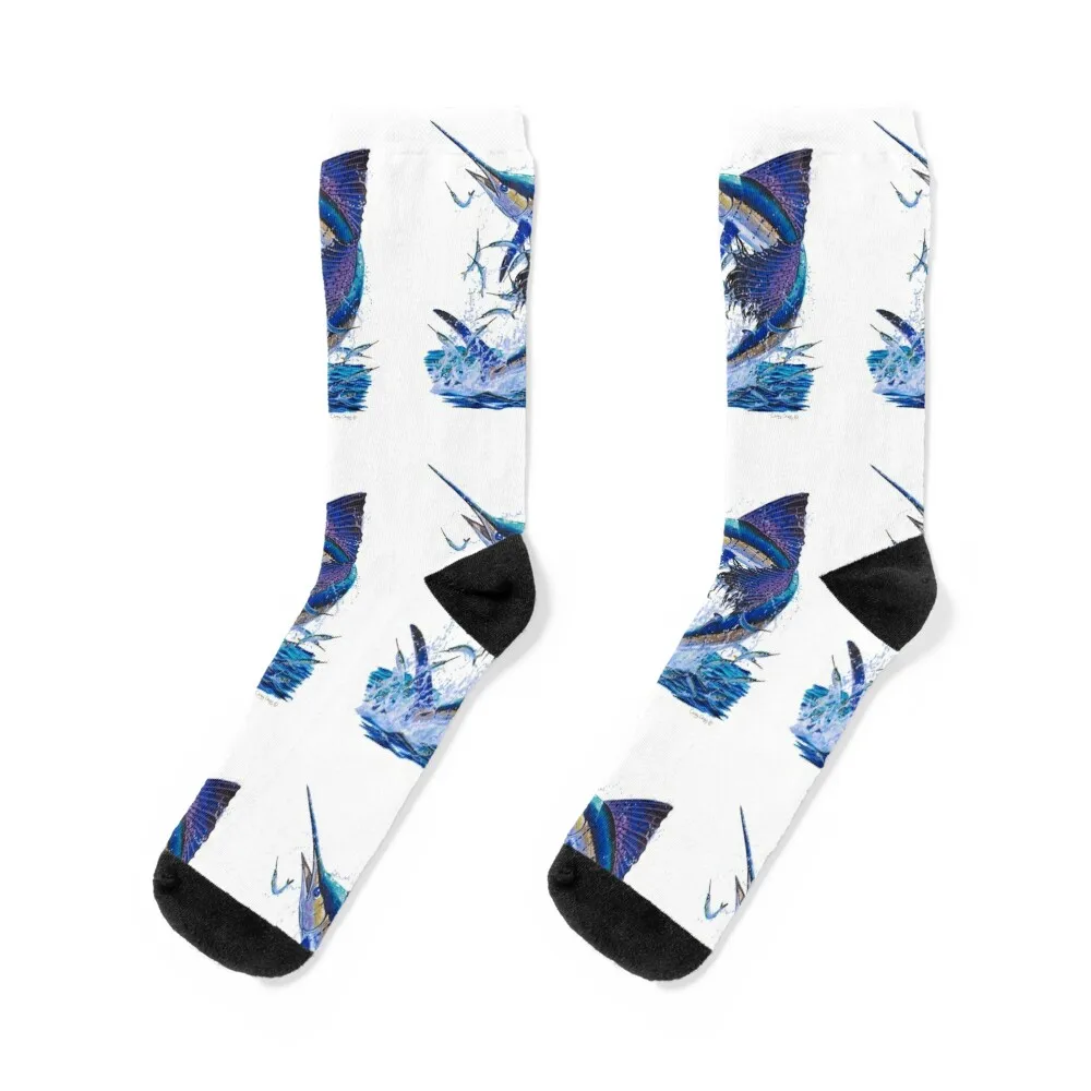 

Sailfish and ballyhoo Socks warm winter crazy professional running kids Socks Men's Women's