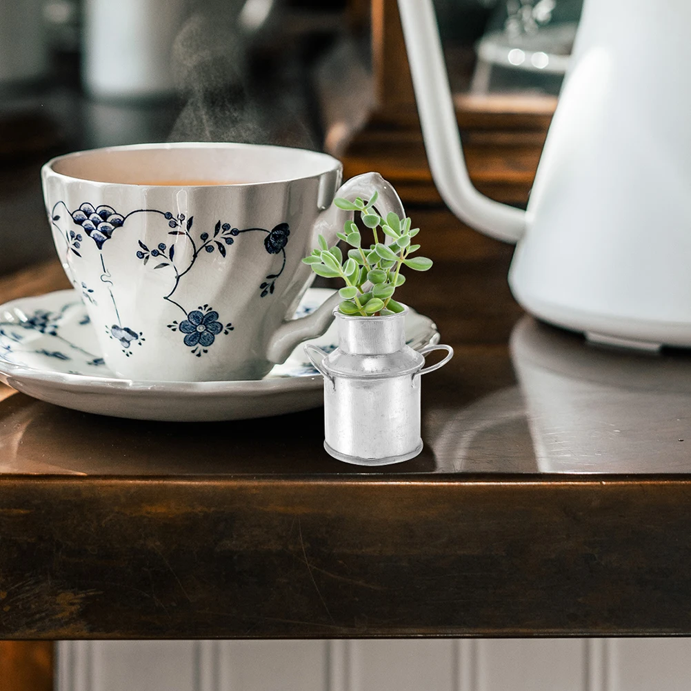 

6pcs Mini Tinplate Buckets 1 77X1 57 Inch for Succulents Decorative Accessories Small Metal Pails Ideal Vases